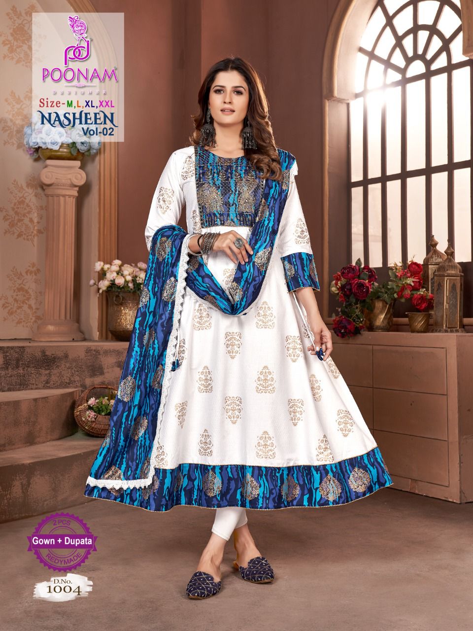 Poonam Nasheen 2 Ethnic Wear Wholesale Kurti With Dupatta Catalog
